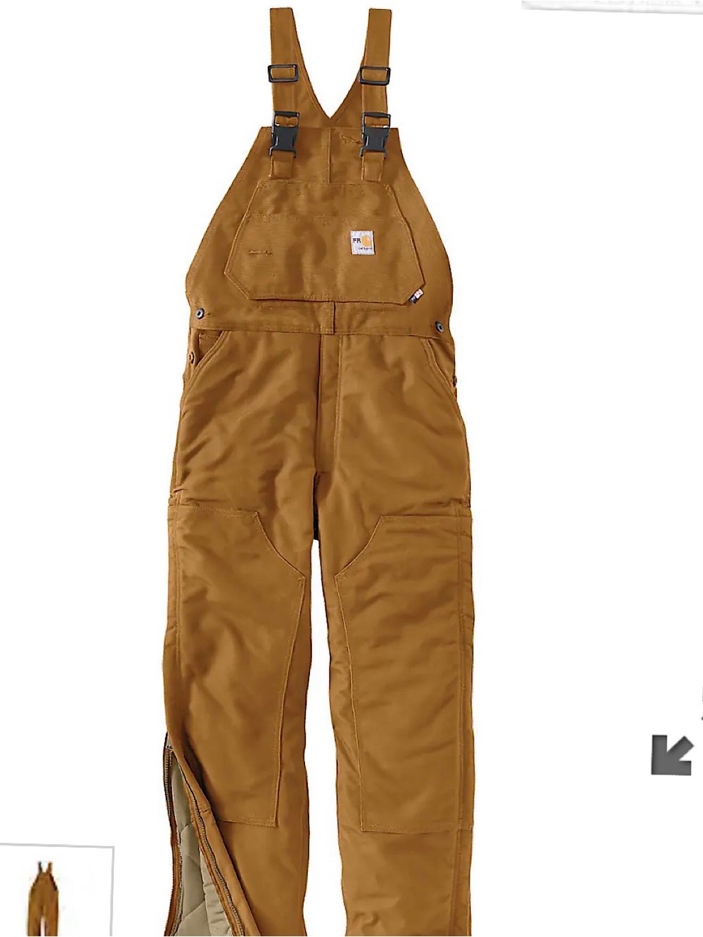 Carhartt FR  Quilted Bib Overalls